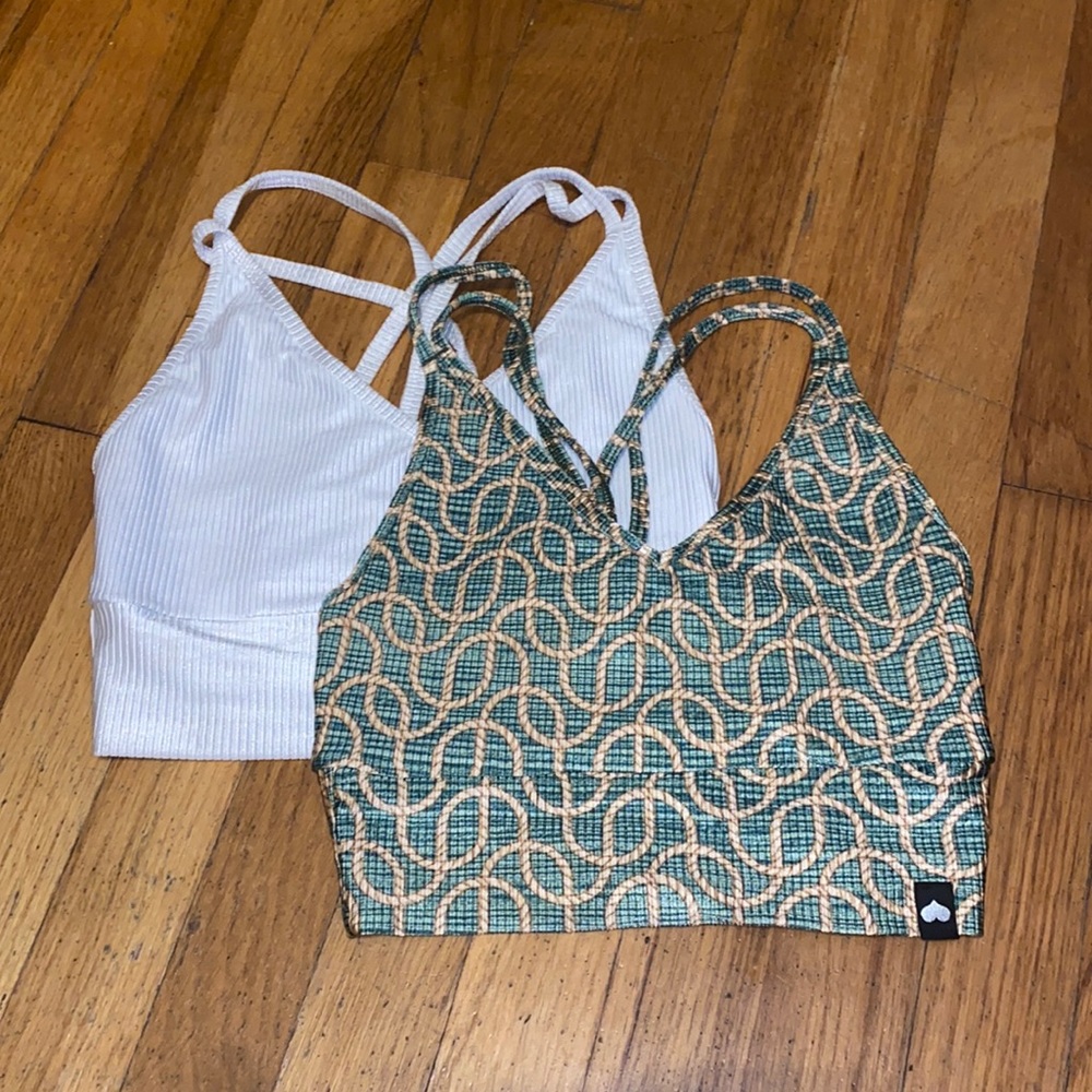 White & Green Showstopper Crop Top Bundle